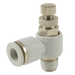1/8" Bspt Male X 8Mm Od Speed Control Valve