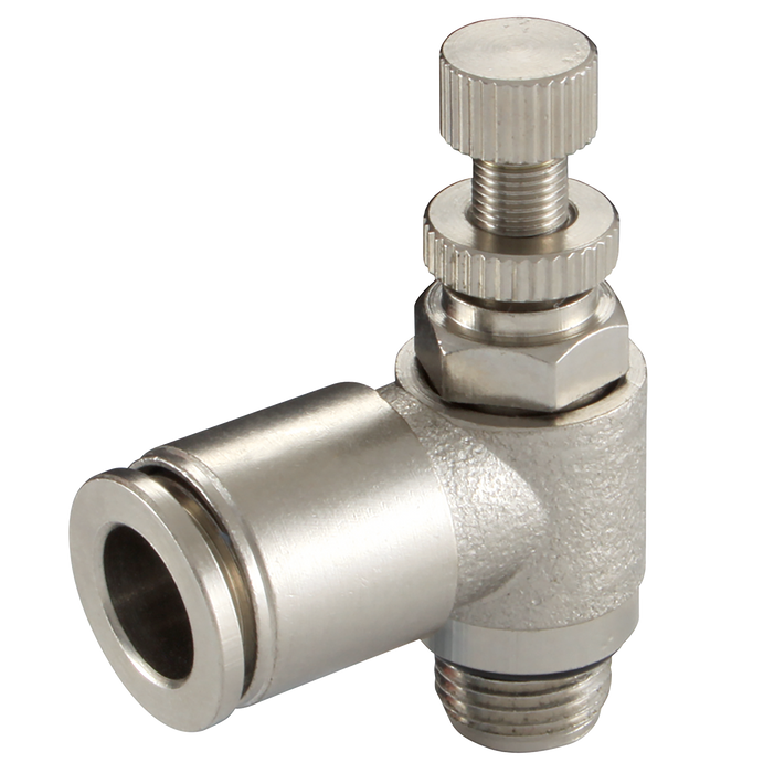 1/4" Bspp Male X 6Mm Od Speed Control Valve