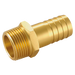 3/8" Bspt Male Straight Hose Tails, Aluminium