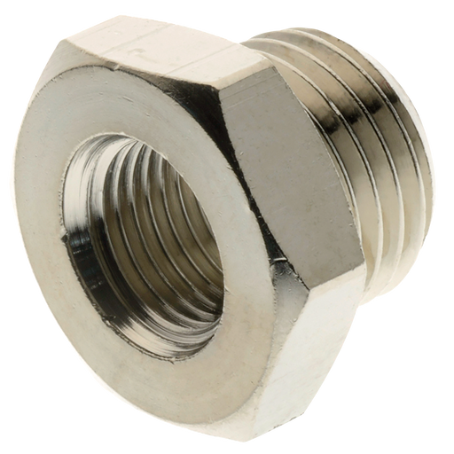 1/4" Bspp Male X M5 Metric Female Reducing Bush