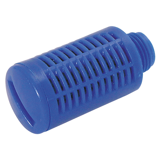 1" Bspp Male Acetalic Silencer Blue