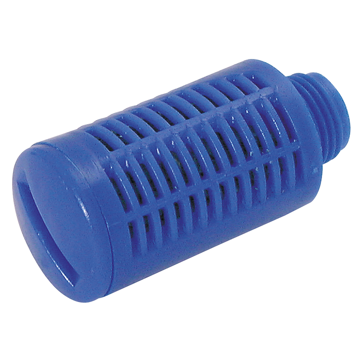1" Bspp Male Acetalic Silencer Blue