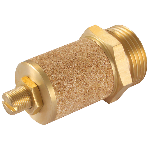 3/4" Adjust Brass Restraighticting Silencer