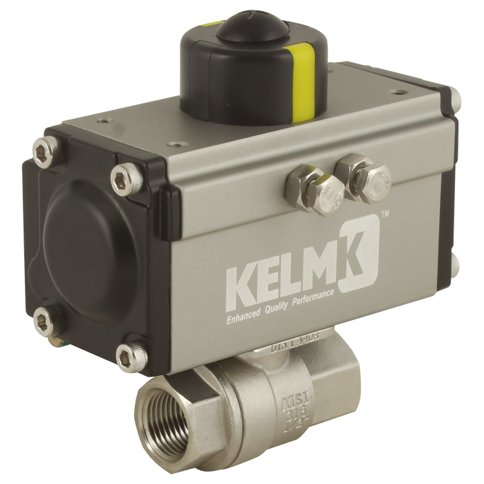 1.1/4" Bspp Ss 2 Pc Da Alum Actu B.Valve