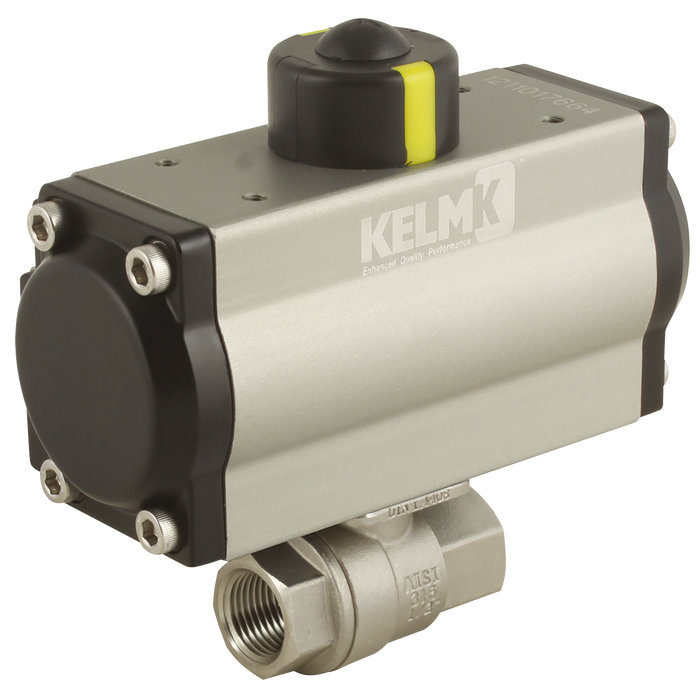 3/8" Bspp Ss 2 Pc Sa Alum Actu B.Valve