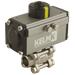 1/4" S.Weld Ss 3 Pc Da Alum Actu B.Valve