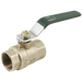 1.1/2"Bsp Brass Ball Valve Green Steel Long Handle