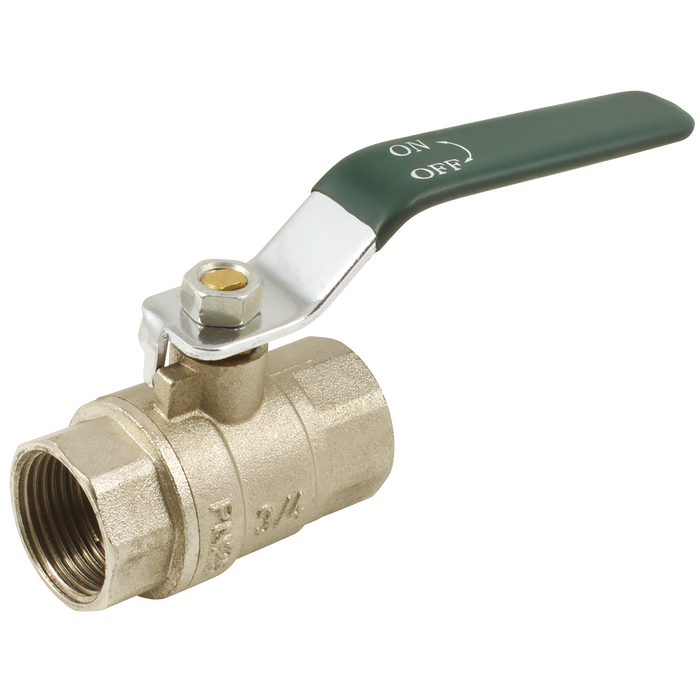 2.1/2"Bsp Brass Ball Valve Green Steel Long Handle
