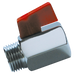 3/4" M/F Brass Chrome Finish Mini Ball Valve