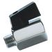 1/4" M/F Brass Chrome Finish Mini Ball Valve