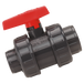 1.1/4" Bspp Plastic Ball Valve 1/4"Bspf Pvc