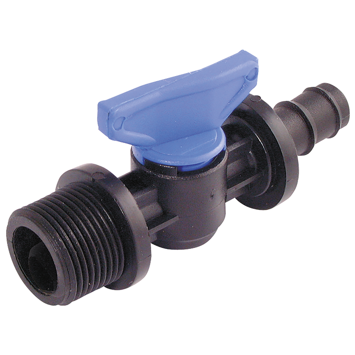 1/2" Bspp Plastic Ball Valve 20Mm Hose Id
