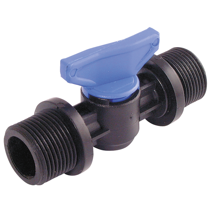 1/2" Bspp Male Plastic Ball Valve Polypropylene