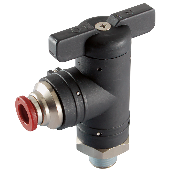 3/8" Bspp Plastic Ball Valve 90¬∞ Elbow Union
