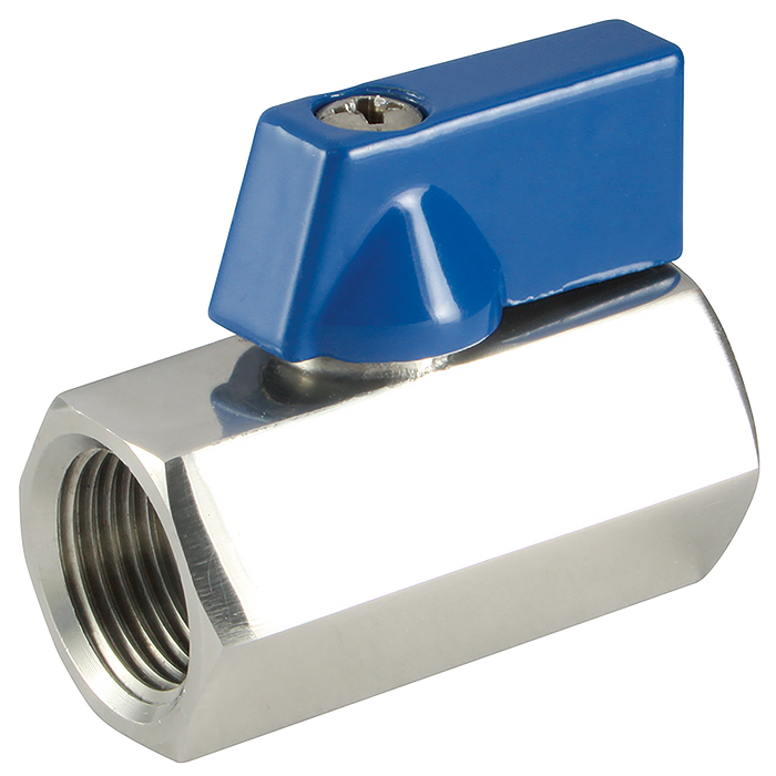 1/4" Bspp 316 Ss Ball Valve Hex Viton Seal
