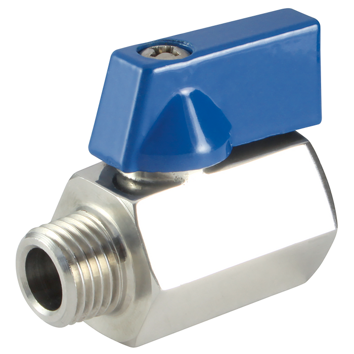 1/4" Bspp 316 Ss Ball Valve Hex Viton Seal