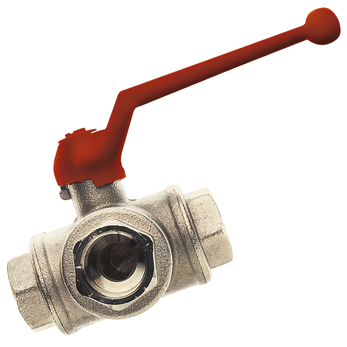 1/2" Bsp Fem Ball Valve 3Way "L" Port