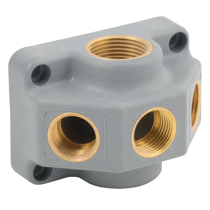 2X3/4" Bspp Inlet 3X1/2" Bspp Outlets