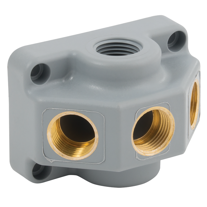 1X1/2" Bspp Inlet 3X1/2" Bspp Outlets