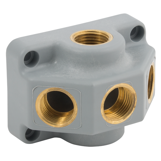 2X1/2" Bspp Inlet 3X1/2" Bspp Outlets