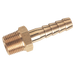 3/8" Bspt Male Straight Hose Tails, Brass