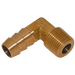 1/2" Bspt Male Elbow Hose Tails, Brass
