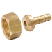 3/4" Bspp Female Straight Swivel Hose Tails, Brass