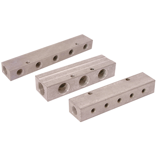 Manifold 3/8" Bsp X 2 X 1/8" Bsp 5X1Row