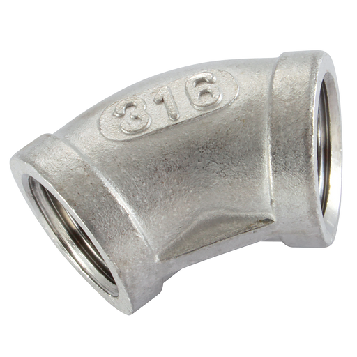 2" Bsp Fem Equal Elbow 45 S/Steel 316