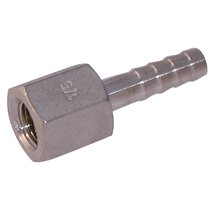 1/4" Bspp Female X 06Mm Hosetail 316