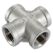 St.Steel Equal Cross 3/4" Bsp Female