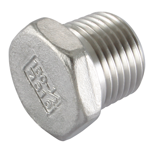1.1/2"Bspt Hex Blank Plug St/Steel 316