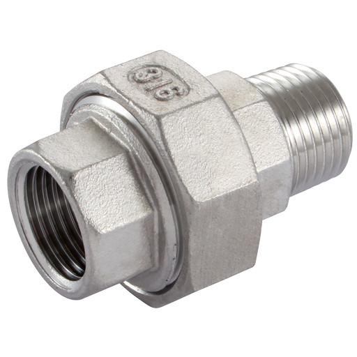 1/4" Bsp/T Fem/Male Hex Union 316