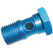1/8" Bspt Blue Aluminium Banjo Bolt