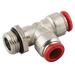06Mm Od X 1/8" Bspp Male Sw Tee Pushin