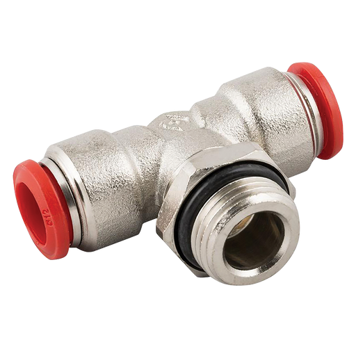 12Mm Od X 3/8" Bspp Male Sw Tee Pushin