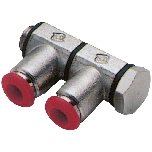 12Mm Od X 3/8" Bspp Male Double Banjo