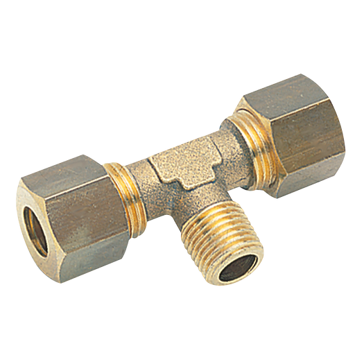 1/2" Bspt Male X 14Mm Od Male Stud Tee