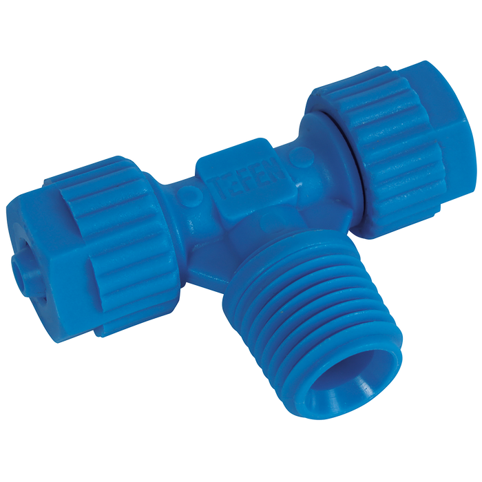 1/4" Bspt Male X 8 X 6Mm Od Male Branch Tee