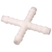12Mm Id Equal Cross Push-On White