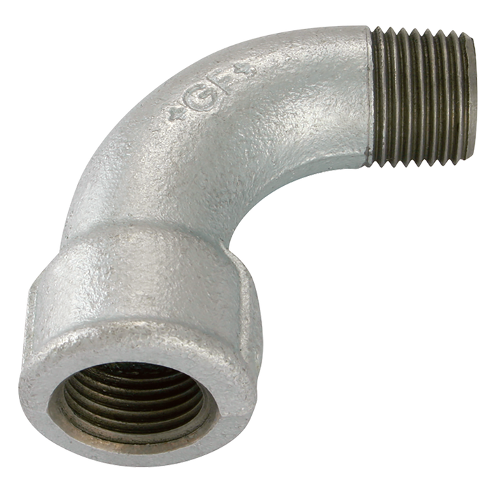 1/4" Bsp/T Male/F Long Bend Galvanised Gf1G