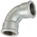 1/4" Bspp Fem/Fem Short Bend Galvanised Gf2Ag