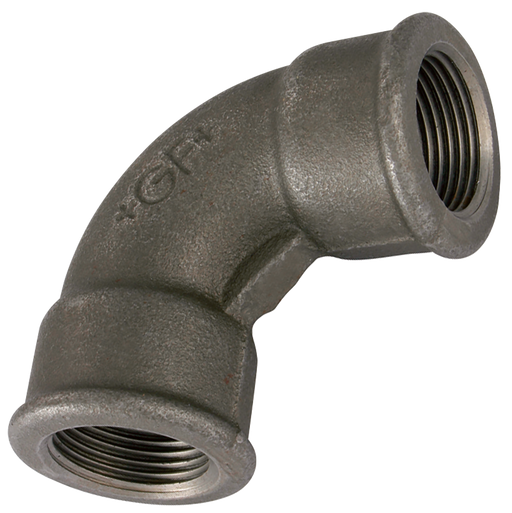 1/4" Bspp Fem/Fem Short Bend Black Gf2A