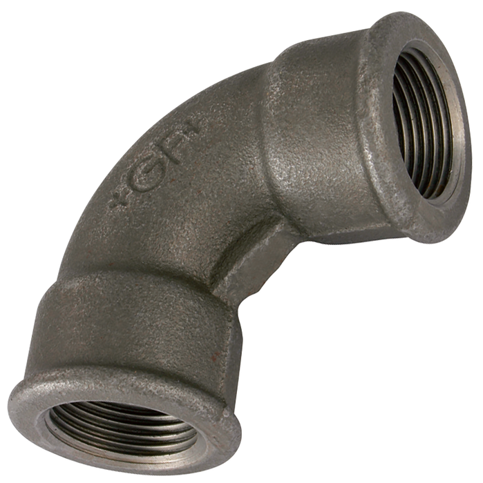 2" Bspp Fem/Fem Short Bend Black Gf2A