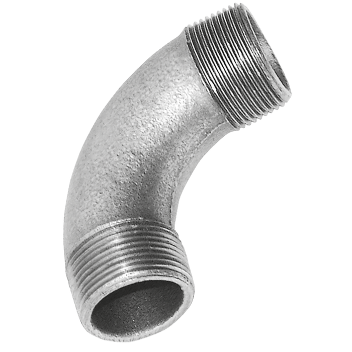 1/2" Bspt Male Equal Bend Galvanised Gf3G
