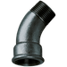 2" Bsp/T Male/Fem 45¬∞ Bend Black Gf40