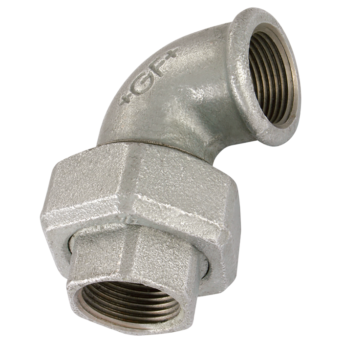 3/4" Bsp Fem T/Seat Union 90 Galvanised Gf96G