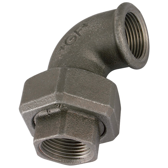 1/2" Bsp Fem T/Seat Union 90 Black Gf96