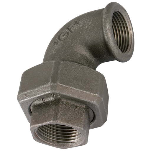 1.1/2"Bsp Fem T/Seat Union 90 Black Gf96