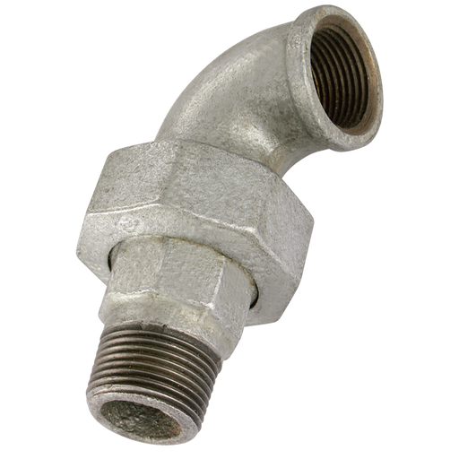1.1/2"Bsp/T M/F T/Seat 90Deg Galvanised Gf98G